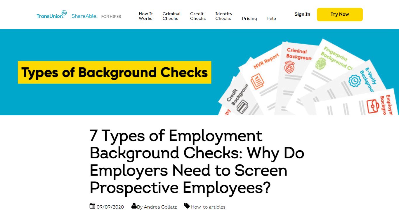7 Types of Background Checks for Pre-Employment Screening - ShareAble
