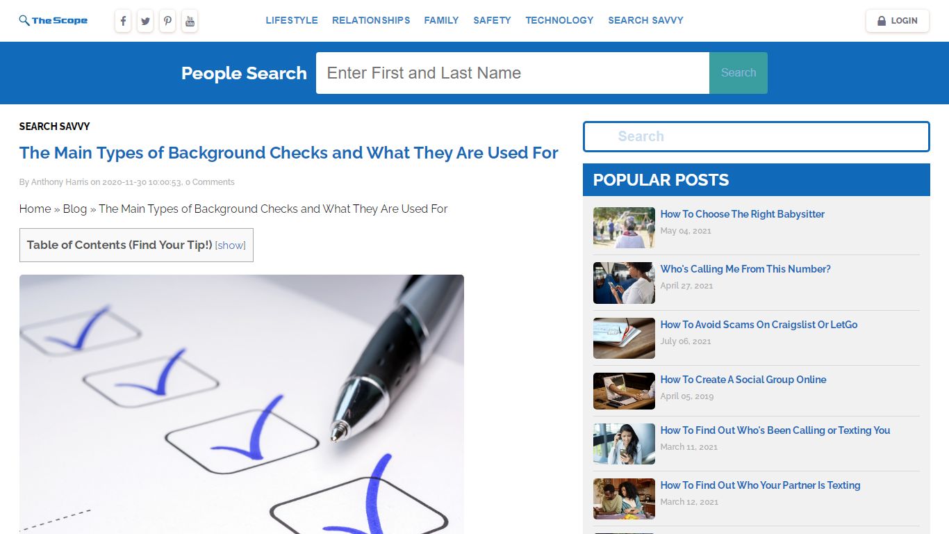 The Main Types of Background Checks and What They Are Used For - The Scope